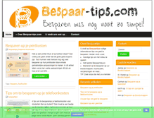 Tablet Screenshot of bespaar-tips.com